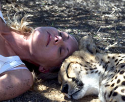 Colette with cheetah